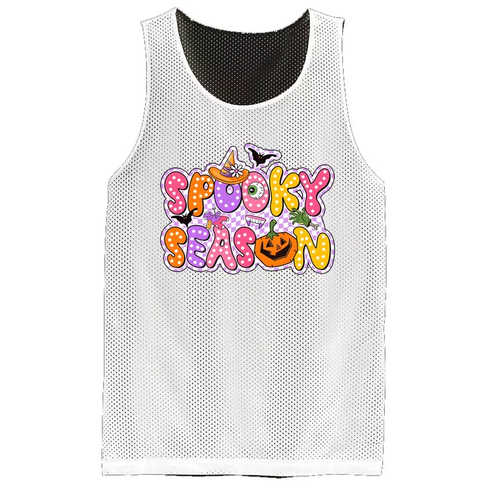 Spooky Season Retro Halloween Mesh Reversible Basketball Jersey Tank