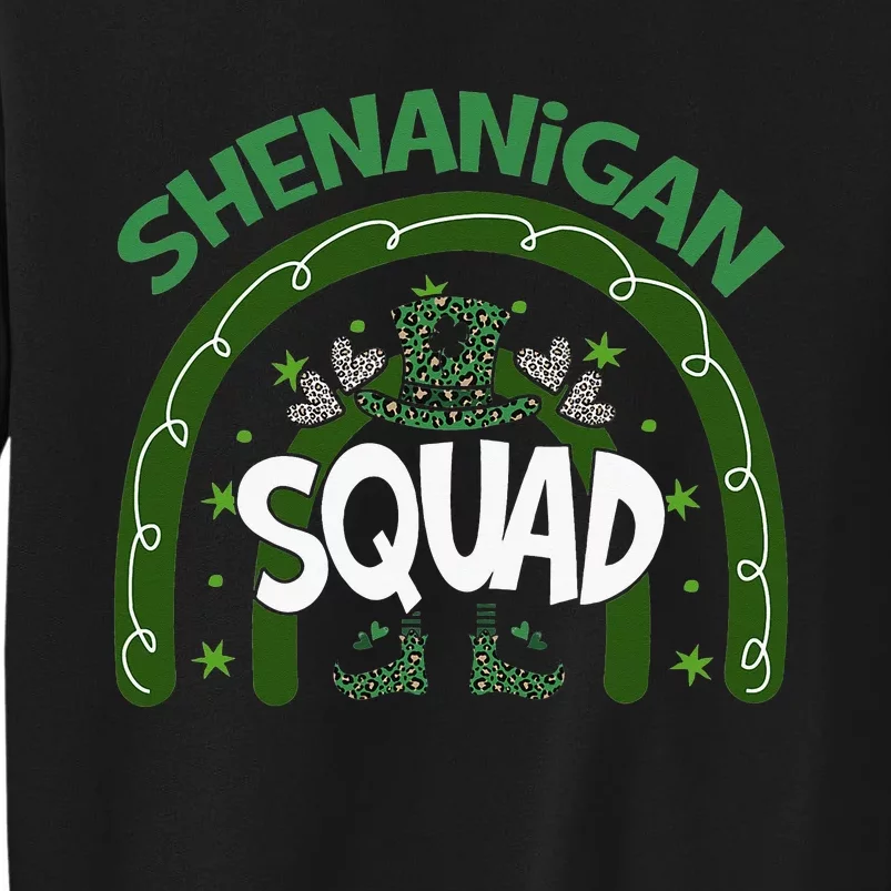 Shenanigans Squad St Patricks Day Gnomes Green Irish Rainbow Sweatshirt