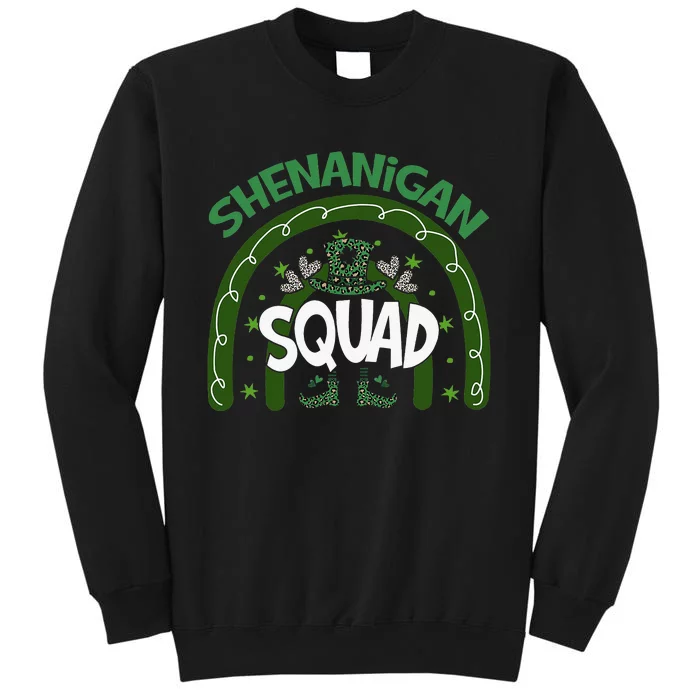 Shenanigans Squad St Patricks Day Gnomes Green Irish Rainbow Sweatshirt