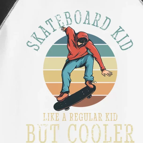 Skateboard Skateboarding Skater Cute Gift Toddler Fine Jersey T-Shirt