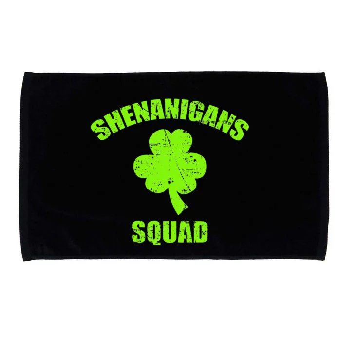 Shenanigans Squad St Patricks Day Saint Pattys Microfiber Hand Towel