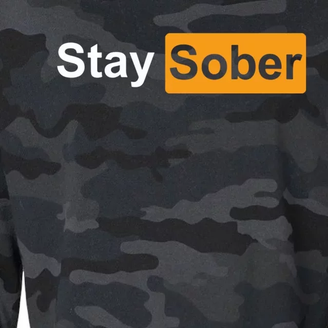 Stay Sober Cropped Pullover Crew