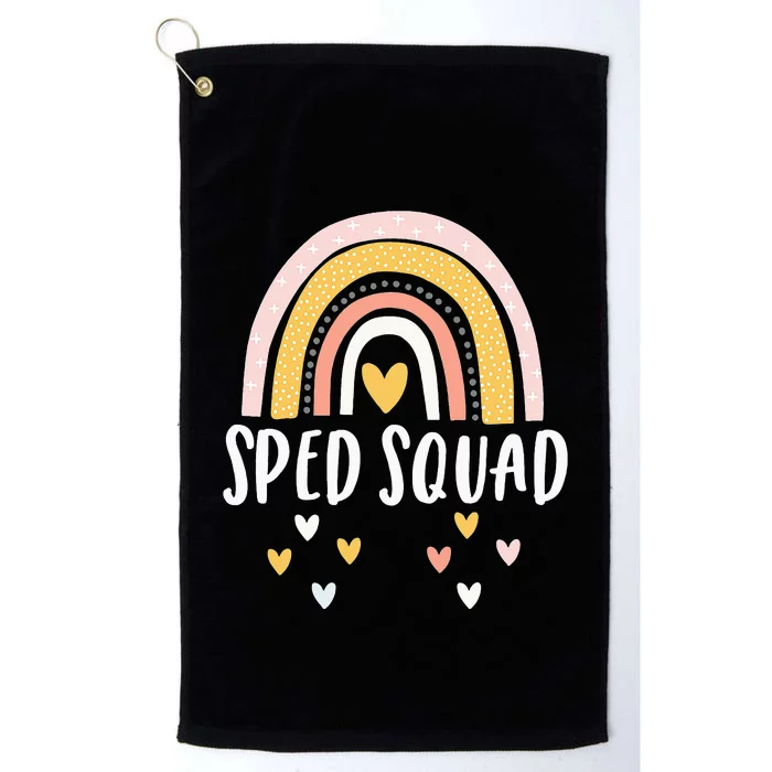 Sped Squad Special Education Teacher Sped Ed Teacher Gift Platinum Collection Golf Towel