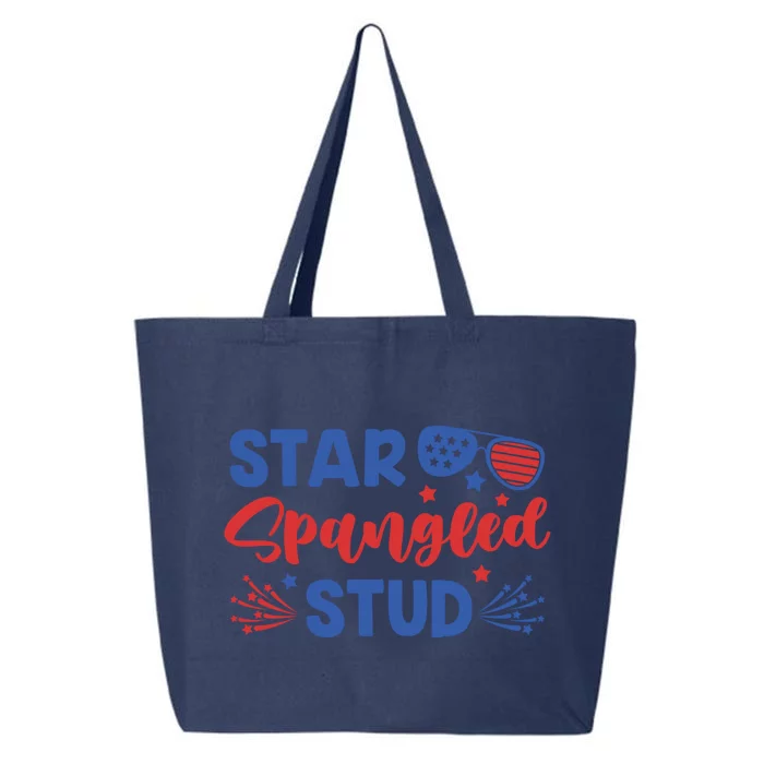 Star Spangled Stud 4th Of July Outfit Patriotic Gift 25L Jumbo Tote