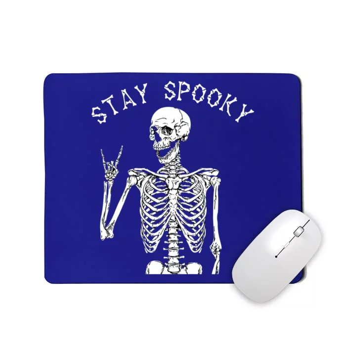 Stay Spooky Skeleton Gift Trick Treat Halloween Skull Hand Funny Gift Mousepad