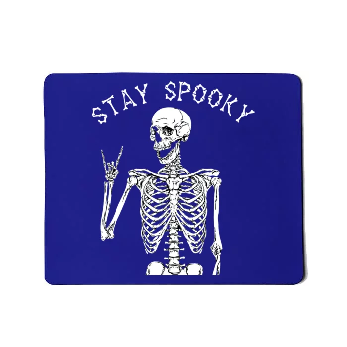 Stay Spooky Skeleton Gift Trick Treat Halloween Skull Hand Funny Gift Mousepad