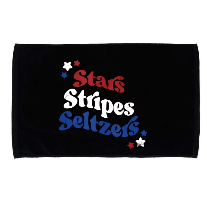 Stars Stripes Seltzers Microfiber Hand Towel