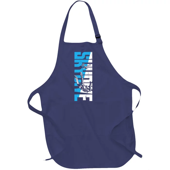 Skydiving Skydive Full-Length Apron With Pocket