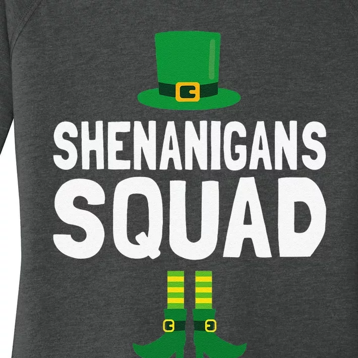 Shenanigans Squad St Patricks Day Women's Perfect Tri Tunic Long Sleeve Shirt