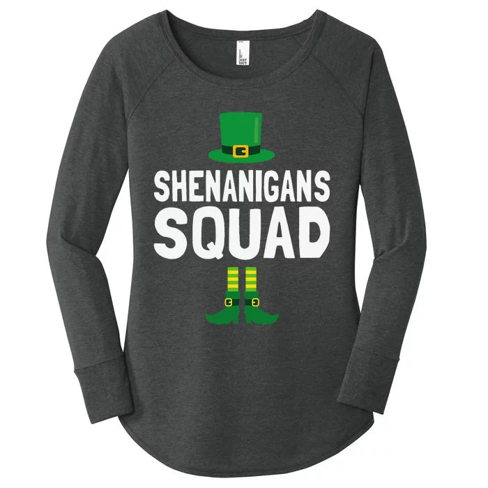 Shenanigans Squad St Patricks Day Women's Perfect Tri Tunic Long Sleeve Shirt