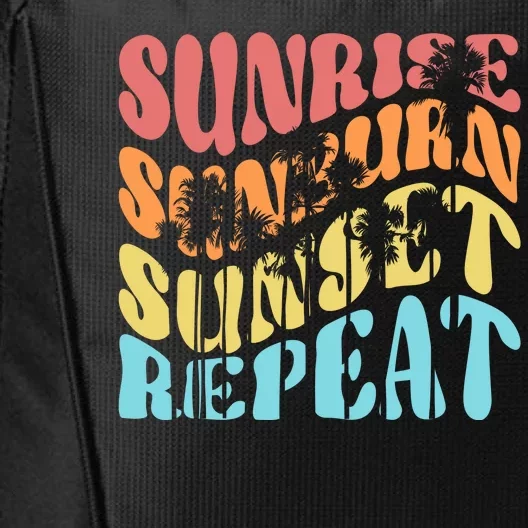 Sunride Sunburn Sunset Repeat City Backpack