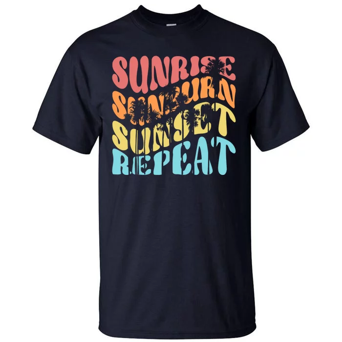 Sunride Sunburn Sunset Repeat Tall T-Shirt