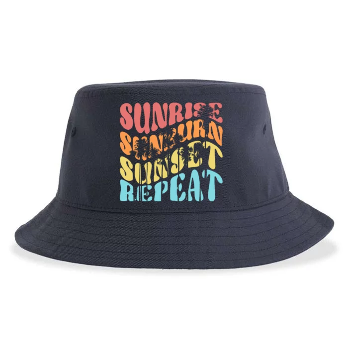 Sunride Sunburn Sunset Repeat Sustainable Bucket Hat