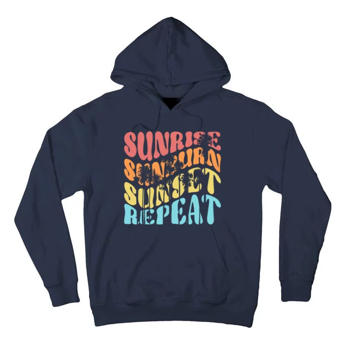 Sunride Sunburn Sunset Repeat Tall Hoodie