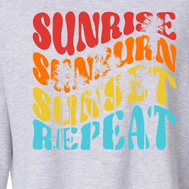 Sunride Sunburn Sunset Repeat Cropped Pullover Crew