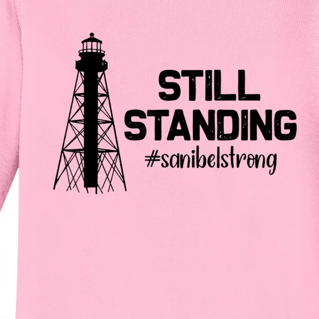 Still Standing Sanibel Strong Florida Hurricane Relief Baby Long Sleeve Bodysuit