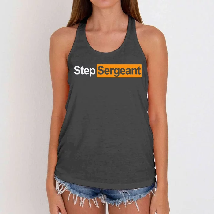 Step Sergeant Women's Knotted Racerback Tank