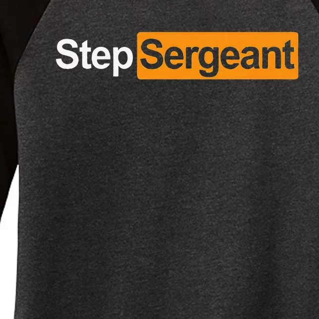 Step Sergeant Women's Tri-Blend 3/4-Sleeve Raglan Shirt