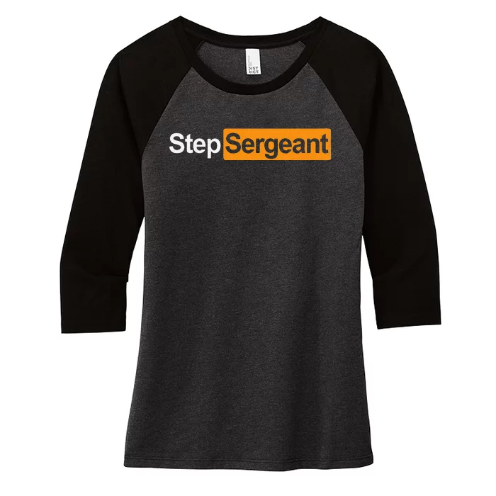 Step Sergeant Women's Tri-Blend 3/4-Sleeve Raglan Shirt