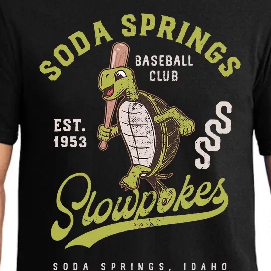 Soda Springs Slowpokes Minor League Baseball Team Pajama Set