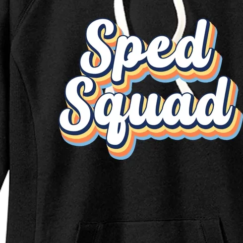 Sped Squad Special Education Retro Women's Fleece Hoodie