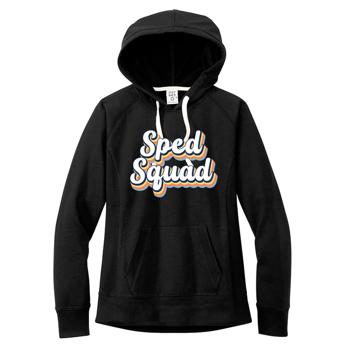 Sped Squad Special Education Retro Women's Fleece Hoodie