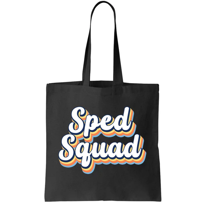 Sped Squad Special Education Retro Tote Bag