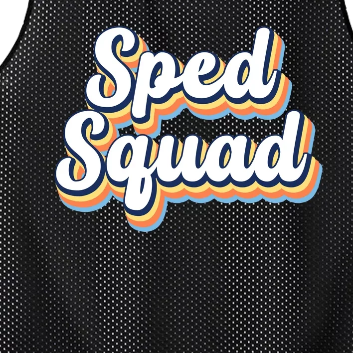 Sped Squad Special Education Retro Mesh Reversible Basketball Jersey Tank