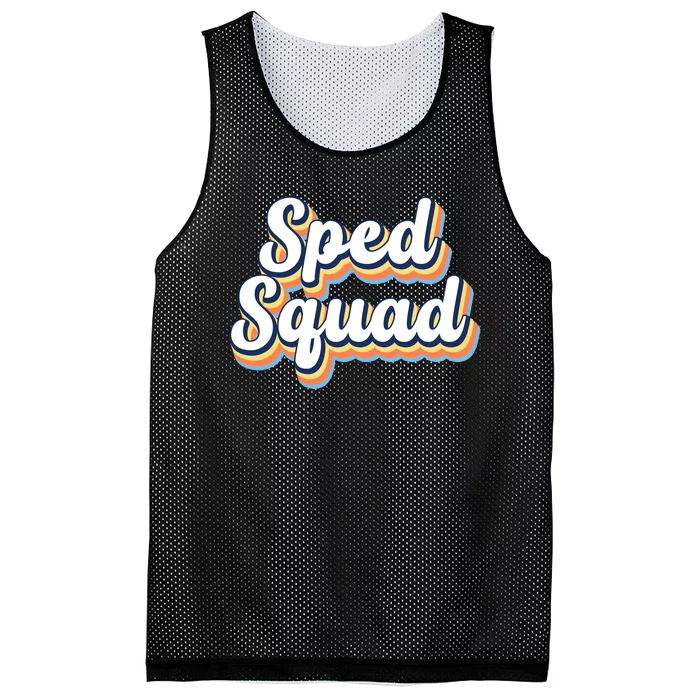 Sped Squad Special Education Retro Mesh Reversible Basketball Jersey Tank