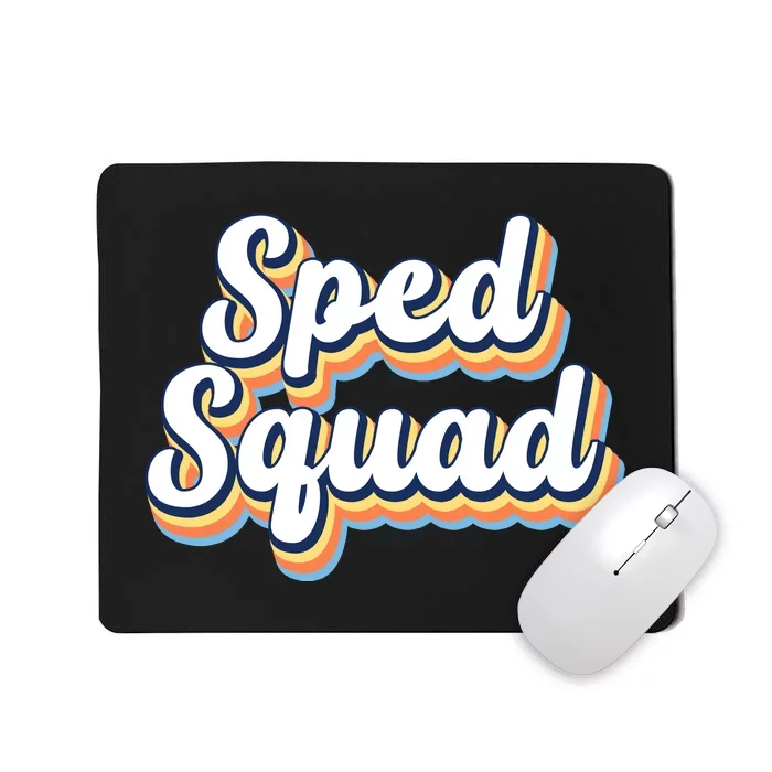 Sped Squad Special Education Retro Mousepad