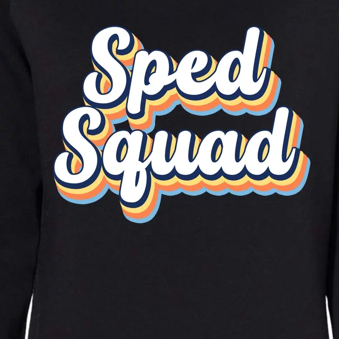 Sped Squad Special Education Retro Womens California Wash Sweatshirt