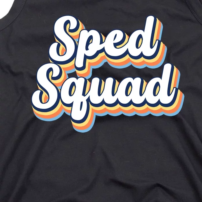 Sped Squad Special Education Retro Tank Top