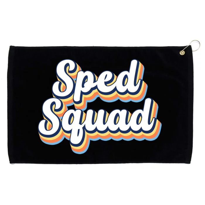 Sped Squad Special Education Retro Grommeted Golf Towel