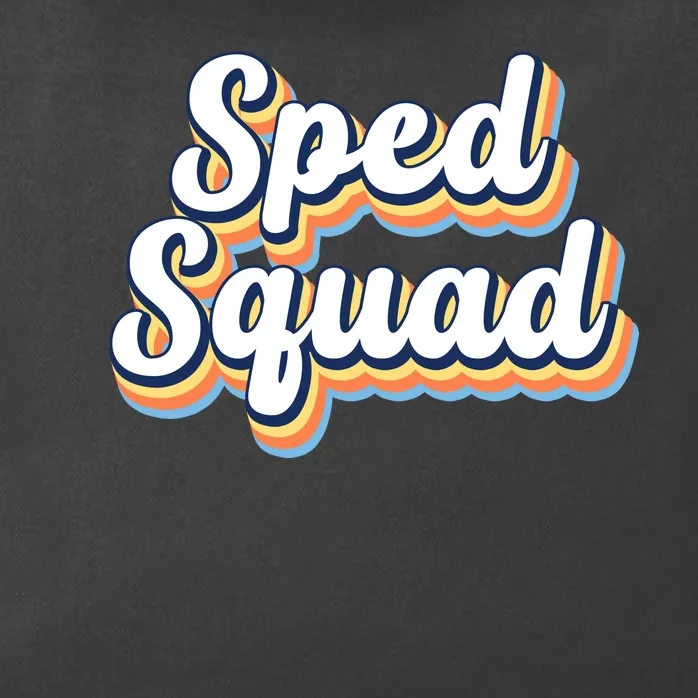 Sped Squad Special Education Retro Zip Tote Bag