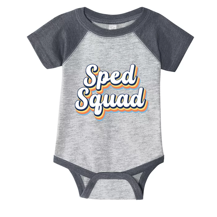 Sped Squad Special Education Retro Infant Baby Jersey Bodysuit