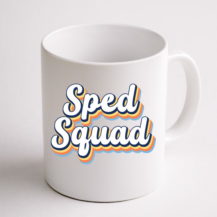 Sped Squad Special Education Retro Front & Back Coffee Mug