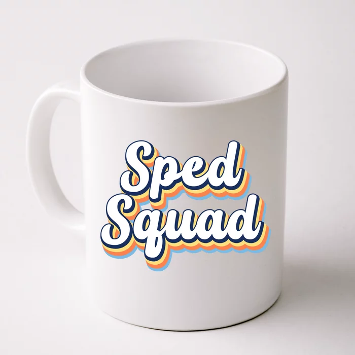 Sped Squad Special Education Retro Front & Back Coffee Mug