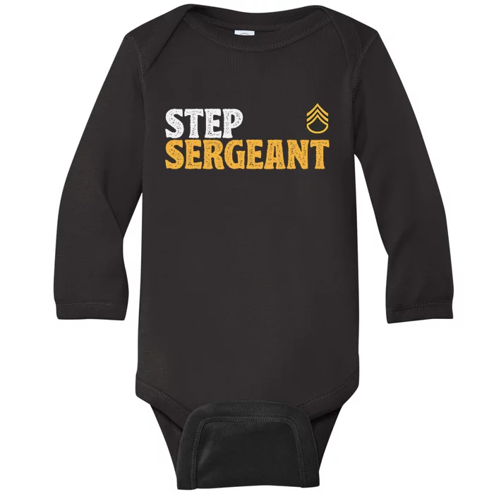 Step Sergeant Baby Long Sleeve Bodysuit