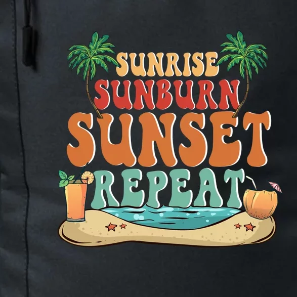 Sunrise Sunburn Sunset Repeat Summer Lovers Beach Lovers Great Gift Daily Commute Backpack