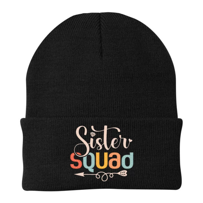 Sister Squad Sis Siblings Family Bestfriends Knit Cap Winter Beanie