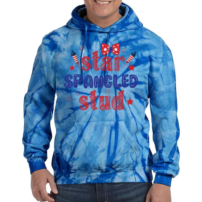 Star Spangled Stud Gift Tie Dye Hoodie