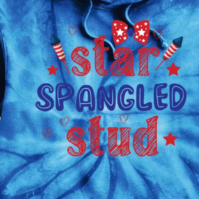 Star Spangled Stud Gift Tie Dye Hoodie