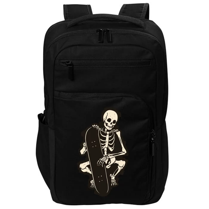 Skeleton Skateboarder Impact Tech Backpack