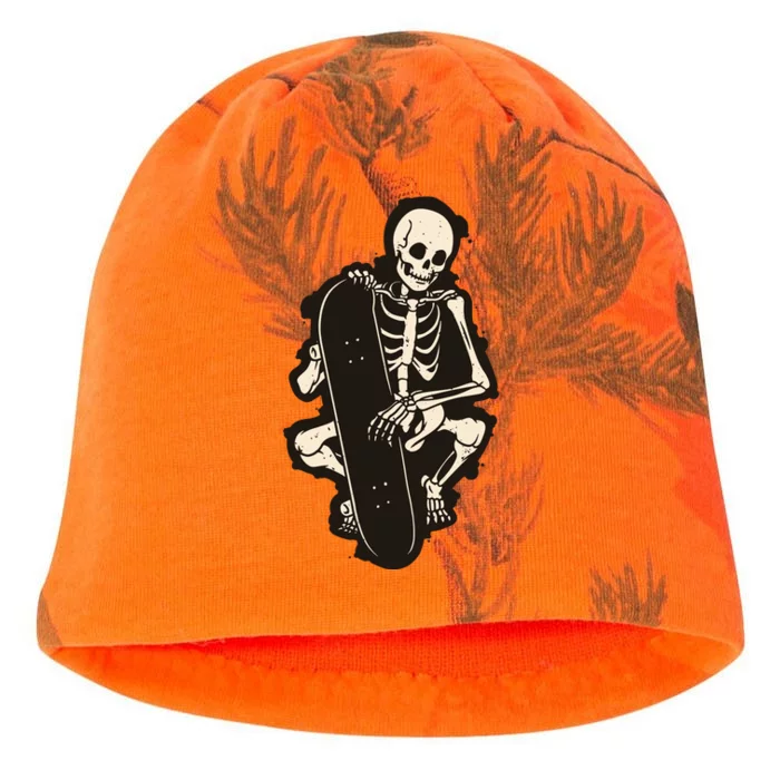 Skeleton Skateboarder Kati - Camo Knit Beanie