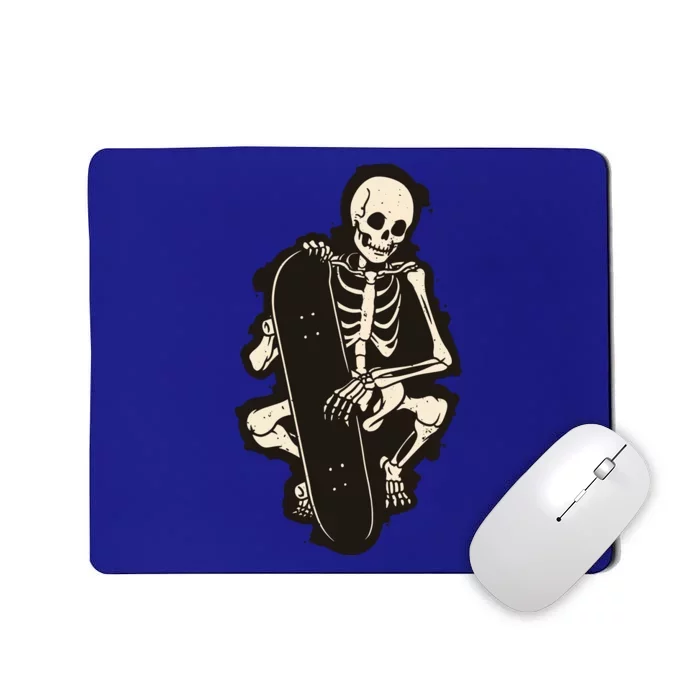 Skeleton Skateboarder Mousepad