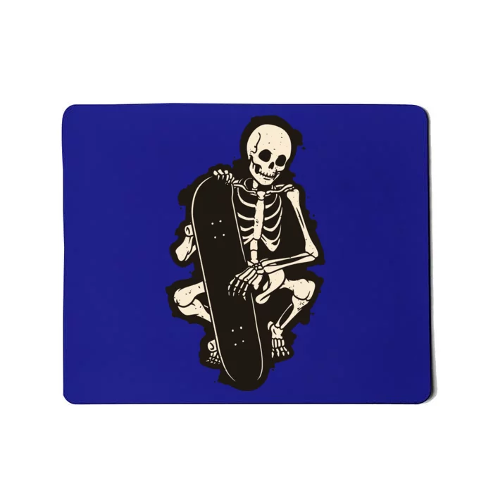 Skeleton Skateboarder Mousepad