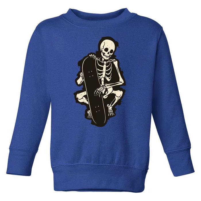 Skeleton Skateboarder Toddler Sweatshirt