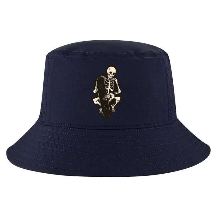 Skeleton Skateboarder Cool Comfort Performance Bucket Hat