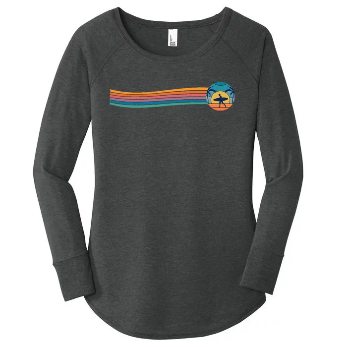 Surfboard Surf Surfer Surfboarder Women's Perfect Tri Tunic Long Sleeve Shirt