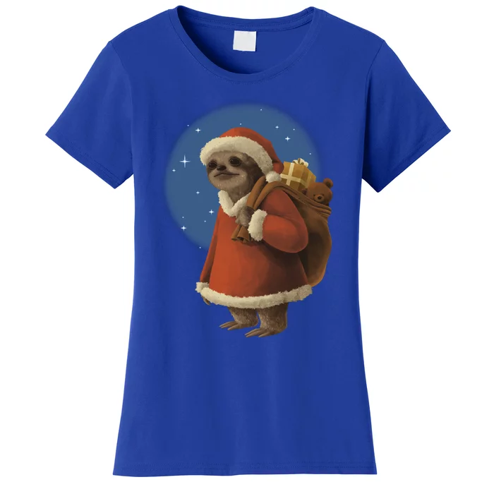 Santa Sloth Women's T-Shirt